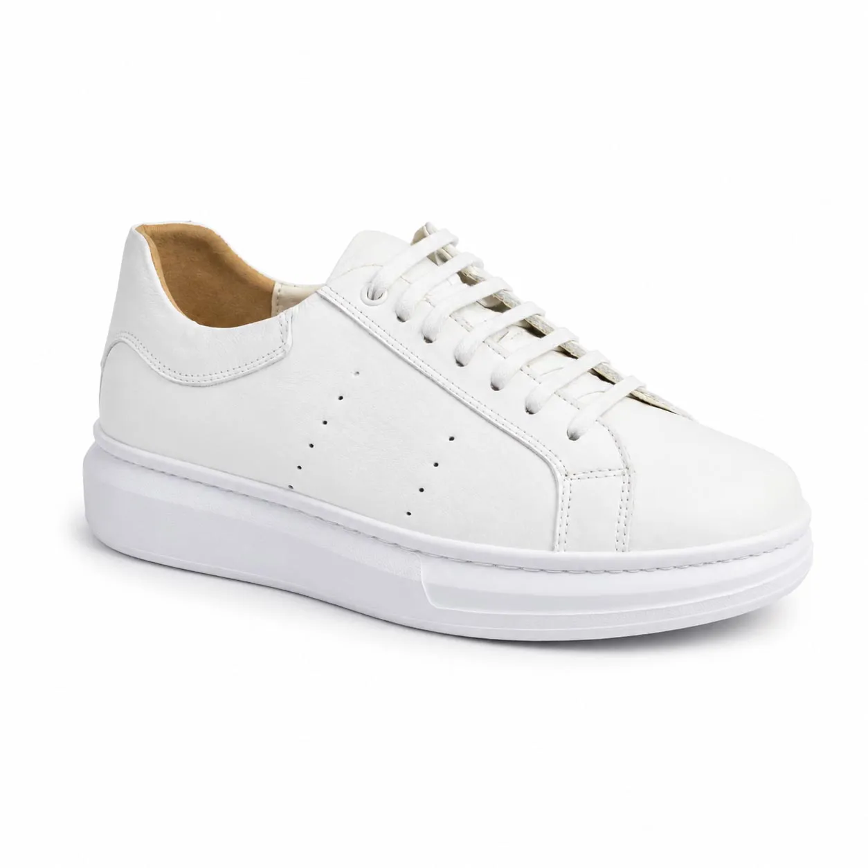 Basket pour homme 348 blanc cuir